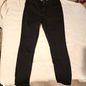 Black Skinny Jeans High Rise Size 15